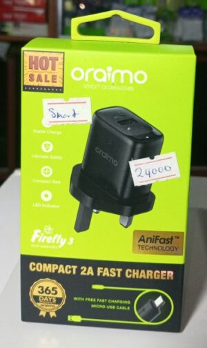 Oraimo Micro( Smart) Charger ( New)