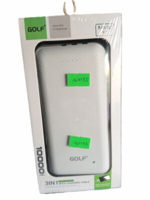 Golf Y7 Power Bank 10000mAh With 3 Charging Multi Cables (New)