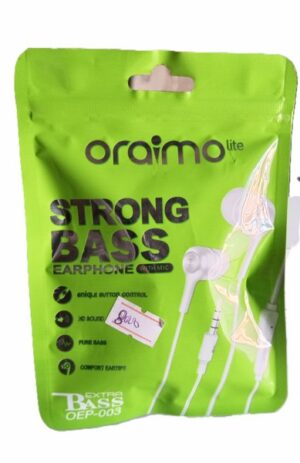 Oraimo Lite wired Earphones ( New)