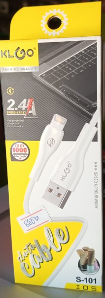 KLGO S-101 Lightning iphone Usb Data Cables ( New)