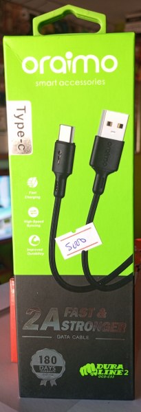 Oraimo Type C Usb Data Cables ( New)