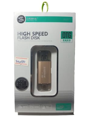 32gb Sasifoe Flash Disk with OTG Plug and Play ( New)