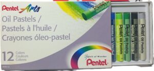 Pentel Arts Oil Pastels 12 colors  ( New)
