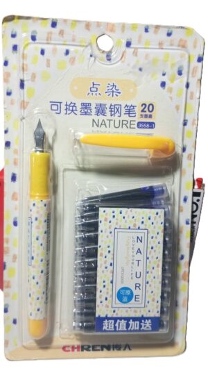 Fountain Pen With 20 catridges ( New)