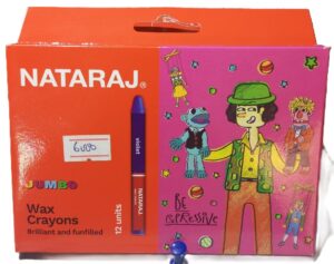 Nataraj Crayons Big Sized Packet 12pcs ( New)