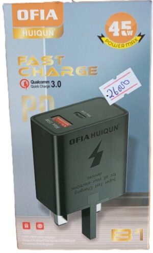 Ofia Huiqun B1  Type C Charger ( New)