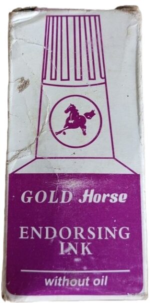 Endorsing Ink for stamps  Violet (New)