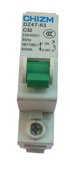 Chizm Single Electric Circuit Breaker ( New)