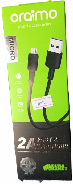 Oraimo Micro Usb Data Cables ( New)