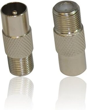 RF Connector Female Jack to TV Coaxil Male ( New)