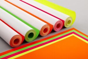 Flourescent Papers Orange , Black , Green , Blue , Pink , Yellow , Purple , Red , Light-Green  ( New)