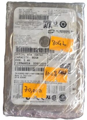 Fujitsu 80gb 100% Health Laptop Internal Sata HardDisk ( refurblished)