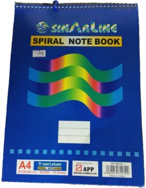 Spiral A4 Notebooks  spirals on the Length( New)
