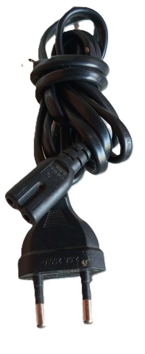 Original EU 2 Prong 2 Pin AC Power Cord Cable / Power Cable for Laptop adapters , radios etc ( Refurblished)