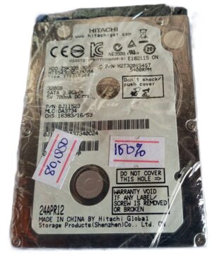 Hitachi 80gb 100% Health Laptop Internal Sata HardDisk ( refurblished)