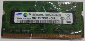 Samsung Laptop 2gb 1Rx8 Ddr3 Ram ( refurblished)