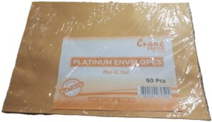 Crane Envelopes A4 Packet 50pcs ( new) . N.B Company may Differ