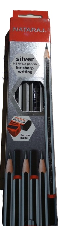 Nataraj Silver HB Pencil Packet (12pcs) (New)