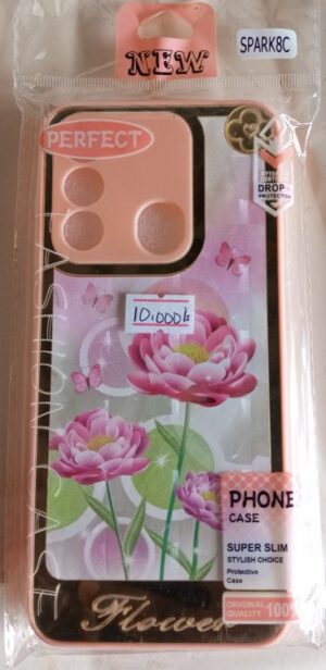 Flower Case for Spark 8c Spark 8p , Spark 8T  & Spark go 2022 ( New)