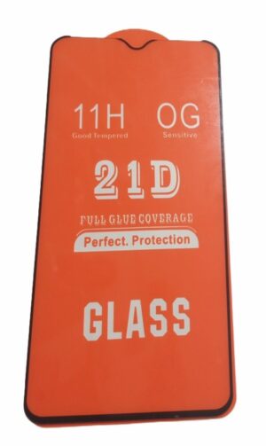 Tempered Glass Protector with Edge to Edge Coverage for Samsung Galaxy A13, Infinix smart 6 ( New)( Tap here to see other phone protectors in the same category)