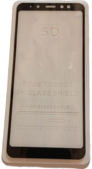 Glass Screen Protector with Edge to Edge Coverage For Samsung Galaxy A8 2018 ( New)
