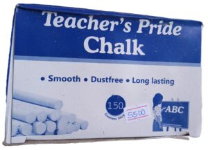 Teacher's Pride Coloured Chalk 150 sticks in packet ( New)