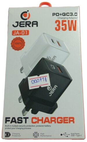 Jera JA-01 PD+QC3.0 35W Fast Charger Adapter only ( New )