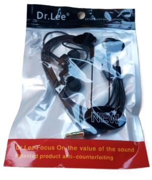 Dr.lee wired Earphones With non Receiver black or White (New)
