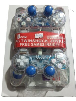 Ucom 208-2 Transparent Double Pc  Wired  Gamepad, controller ( New)