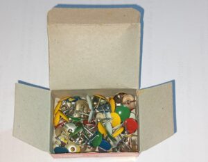 S.B.T Coloured Thumb Pins packet ( New)