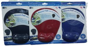 Mouse Pad With Gel Wrist Support F-02 ( New)