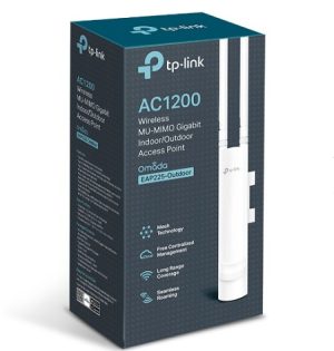 TP-Link AC1200 Wireless MU-MIMO Gigabit EAP225 omada Indoor/Outdoor Access Point( Used )
