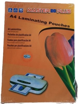 Master plus A4 Laminating Pouches Packet ( 100pcs) ( New)