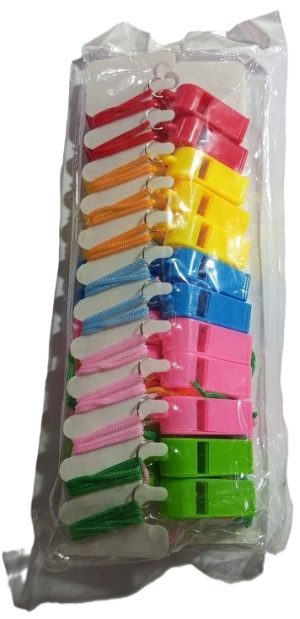 Plastic Whistle  Packet ( 20pcs) ( New)