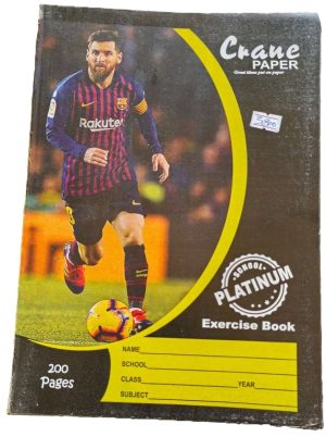 Crane A4 Exercise  books 200 pages Platinum ( new).