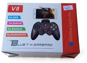 Blueth V8  Wireless  Bluetooth Controller Gamepad For  IOS ( Iphone) , Android Phones , Switch ,PC,  ( New)