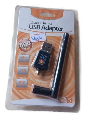 Wireless Wifi 5 Computer Pc Adapter with Wifi antenna ( New)
