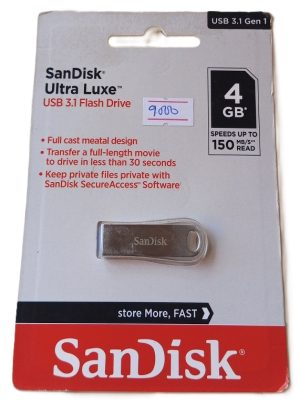4gb  ScanDisk Ultra Luxe 3.1 Gen1 USB Flash Disk Drive ( new)