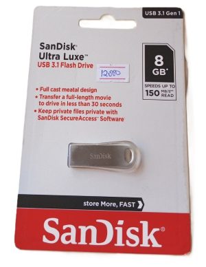 8gb  ScanDisk Ultra Luxe 3.1 Gen1 USB Flash Disk drive ( new)