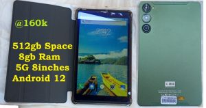C Idea CM835 5G, 8gb ram , 512gb Space , Single Sim Card & Memory Card Slot 8.0inch tablet - Green (Refurblished Almost New)
