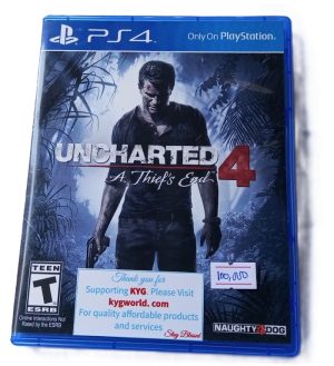 Uncharted 4 A Thief's End PS4 Disk Game ( Refurblished)