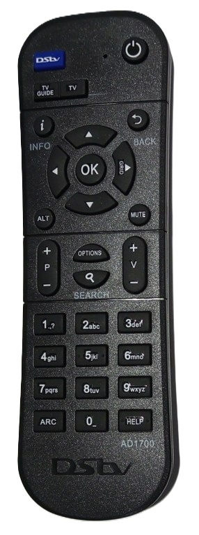 DSTV Decoder Remote Model AD1700 ( new)