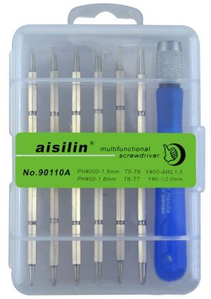 Aisilin Metal Tool Kit No. 90110B Screwdriver  tool box , tool set ( new)