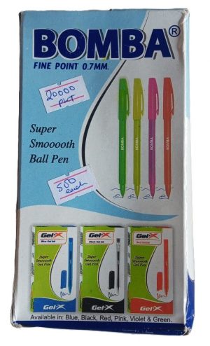 Bomba Pens Box  Blue Ink ( 50pcs) ( new)