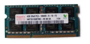 Hynix 4gb DDR3 2RX8 Laptop Ram ( New)