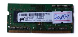 Micron 1gb DDR3 1RX8 Laptop Ram ( New)