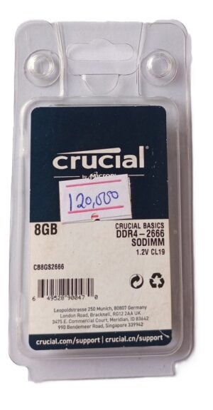 Crucial 8gb DDR4 Laptop Ram ( New)