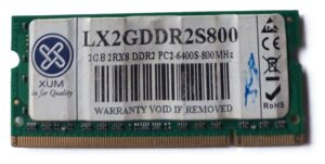 XUM 2gb DDR2 2RX8 Laptop Ram ( New)