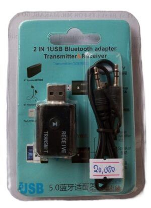 Digital Bluetooth 5.0 Audio Transmitter for TV Smart Phone, PC, MP3, MP4, and DVD Car Player Wireless Transmitter 2 in 1 Adapter ( New)