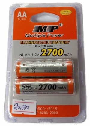 MP AA Rechargeable Battery per pair ( New)